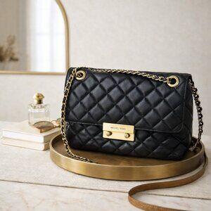 Michael Kors Quilted Black Crossbody Bag